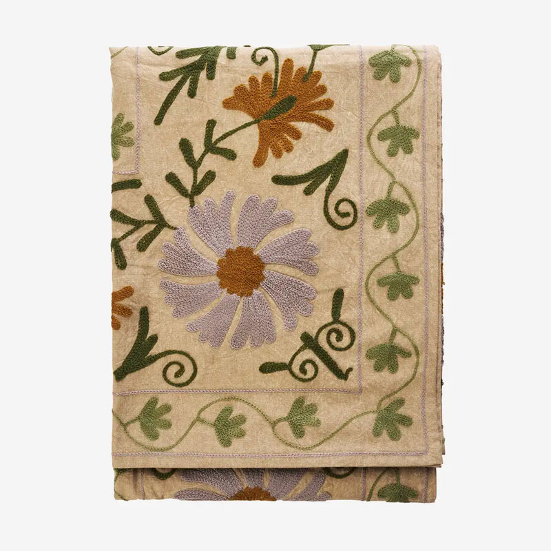 Plaid à motifs fleuris