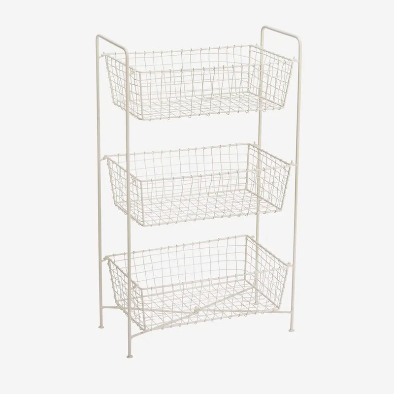 Etagère en fer à paniers