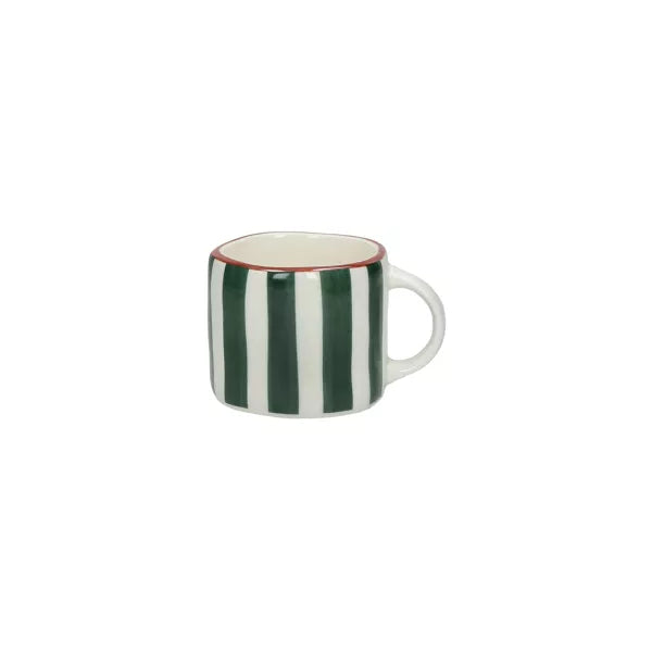 Petite tasse à café rayée
