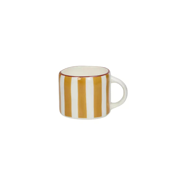 Petite tasse à café rayée