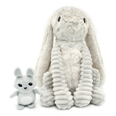 Peluche lapin maman et son bébé