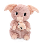 Peluche cochon maman et son bébé