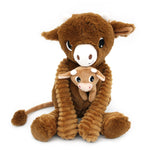 Peluche vache maman et son bébé