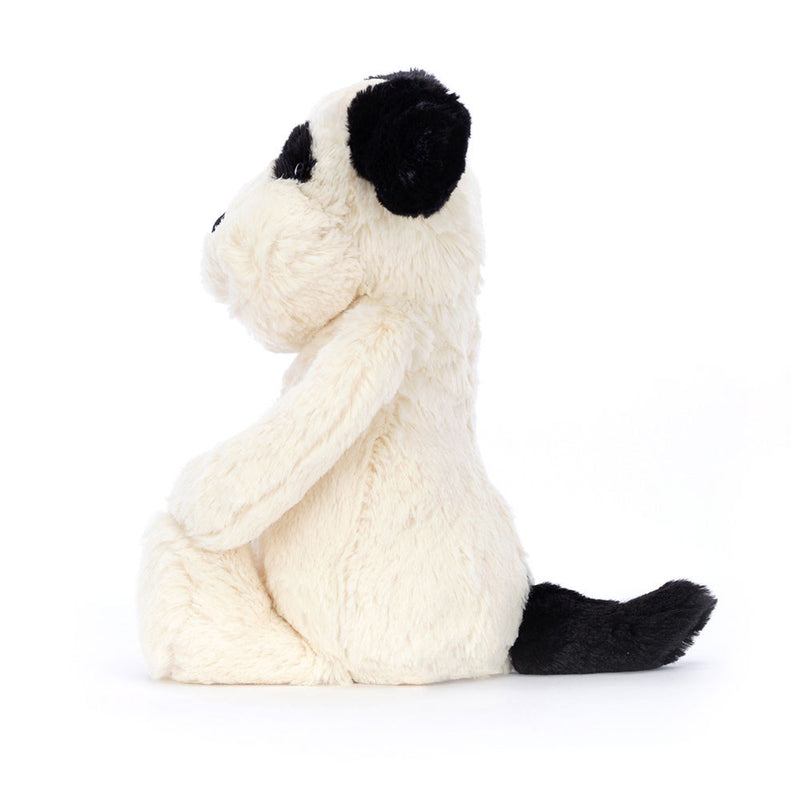 Peluche chien noir et blanc