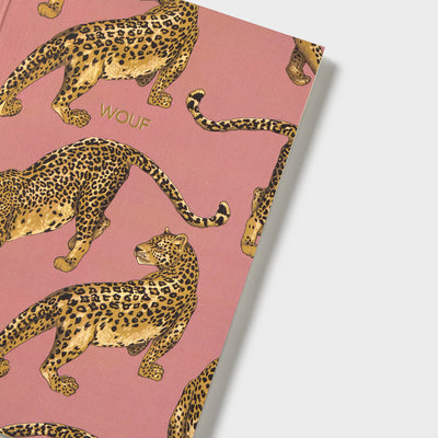 Carnet de note léopard et rose