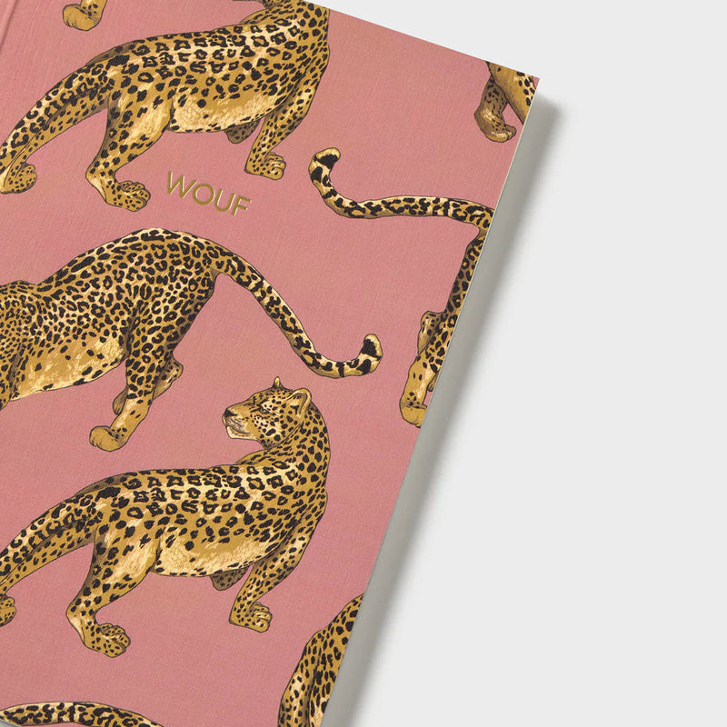 Carnet de note léopard et rose