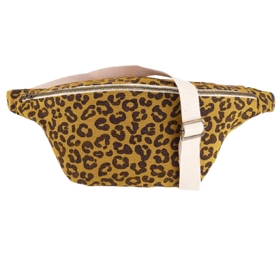 sac banane léopard caramel
