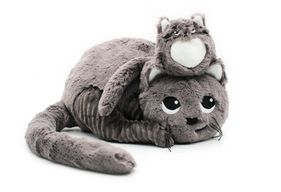 Peluche chat maman et son bébé