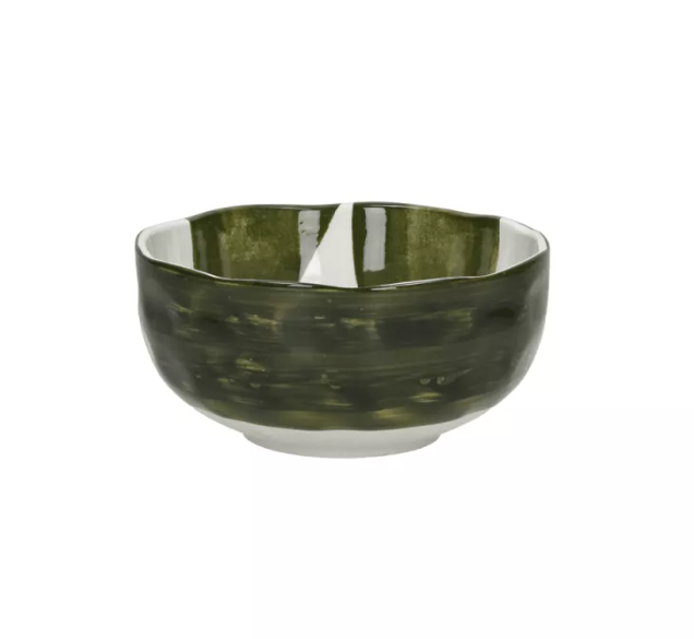 Grand bol tâches vertes