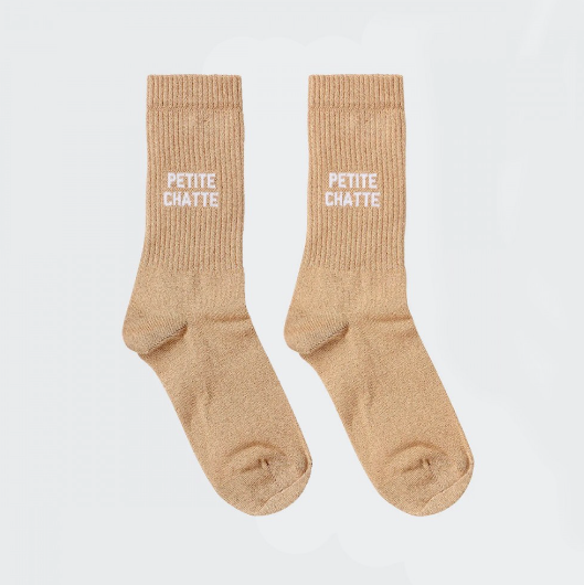 Chaussettes Petite Chatte paillettes