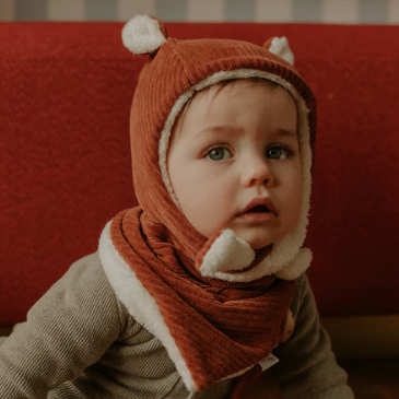 Bonnet enfant paprika