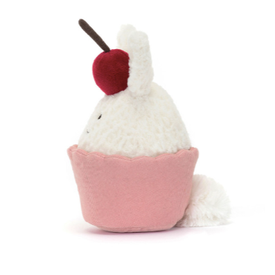 Peluche lapin cupcake