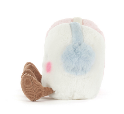 Peluche duo de marshmallows ski