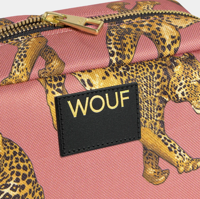 Trousse de toilette léopard et rose