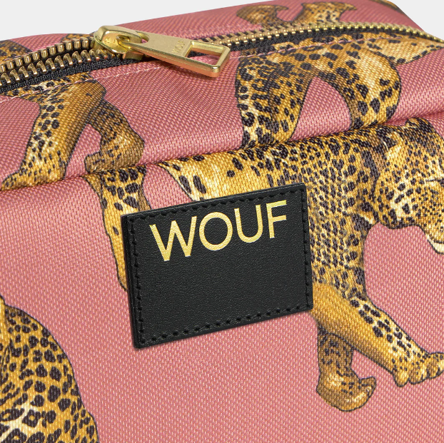 Trousse de toilette léopard et rose