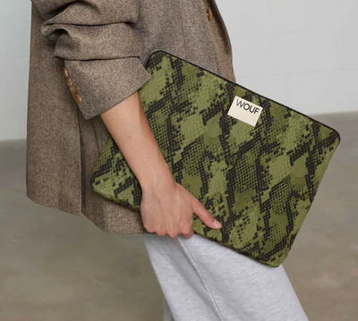 Housse d'ordinateur cobra vert