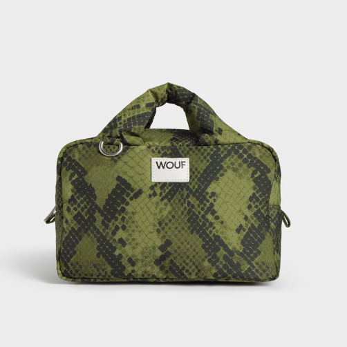 Trousse de toilette cobra verte