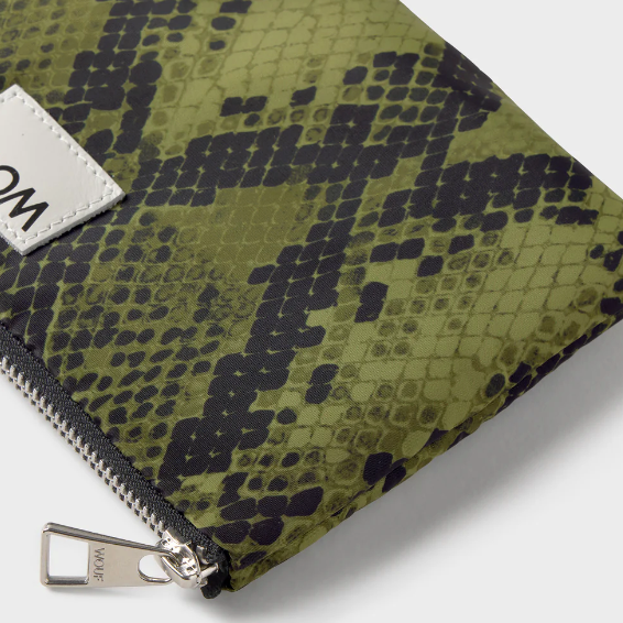 Pochette cobra vert