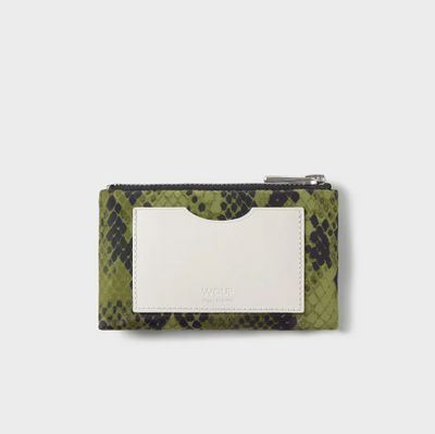 Porte monnaie cobra vert