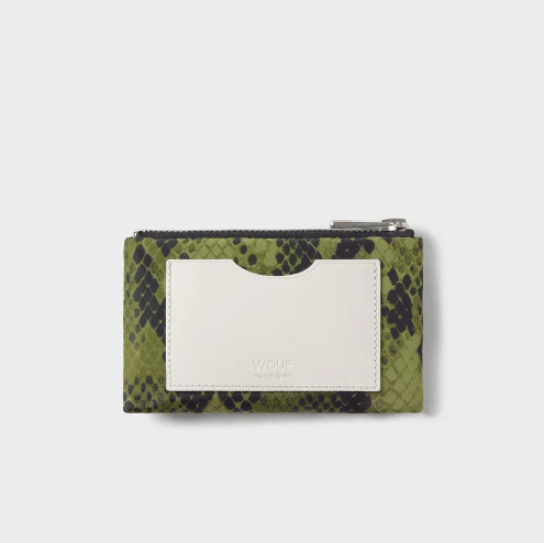 Porte monnaie cobra vert