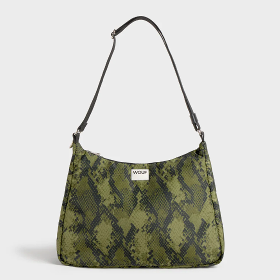 Grand sac à main cobra vert
