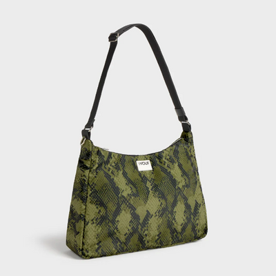 Grand sac à main cobra vert