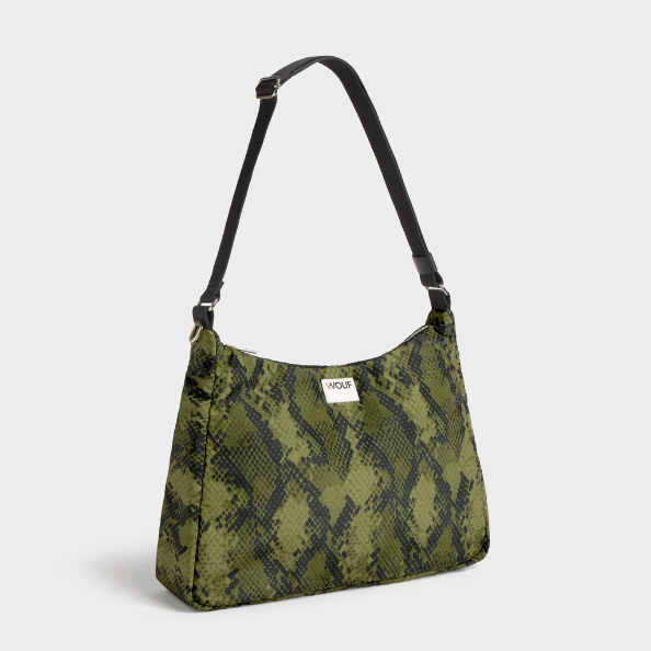 Grand sac à main cobra vert