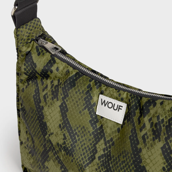 Grand sac à main cobra vert