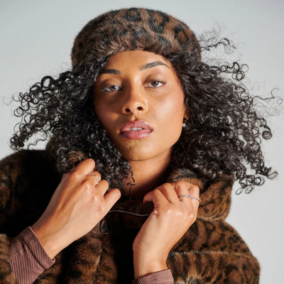 Bandeau léopard marron