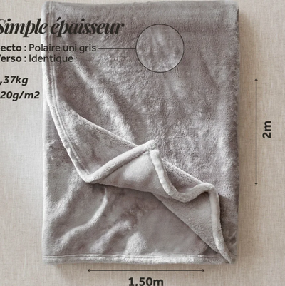 Plaid classique gris