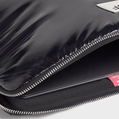 Pochette d'ordinateur doudoune noire
