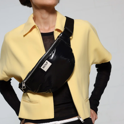 Sac banane doudoune noire