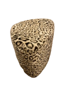 Pouf léopard triangle