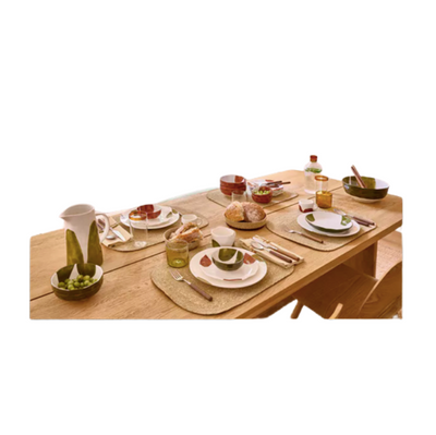 Assiette creuse tâches vertes