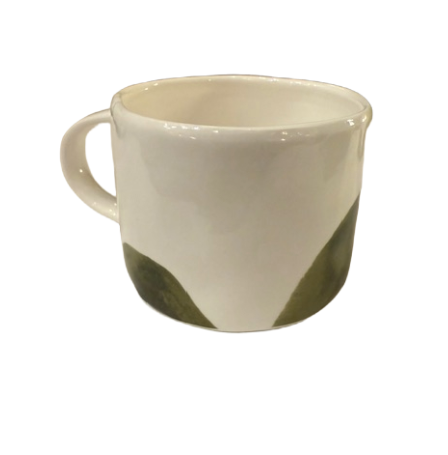 Tasse tâches vertes