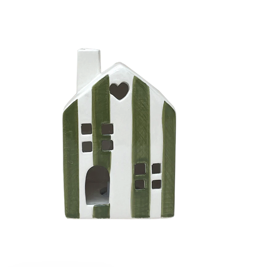 Petite maison rayée lumineuse