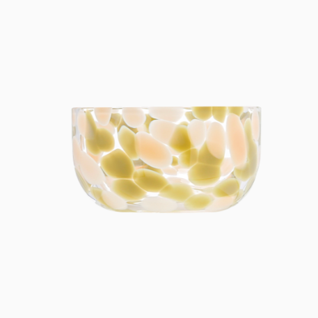 Coupelle moucheté kaki et rose