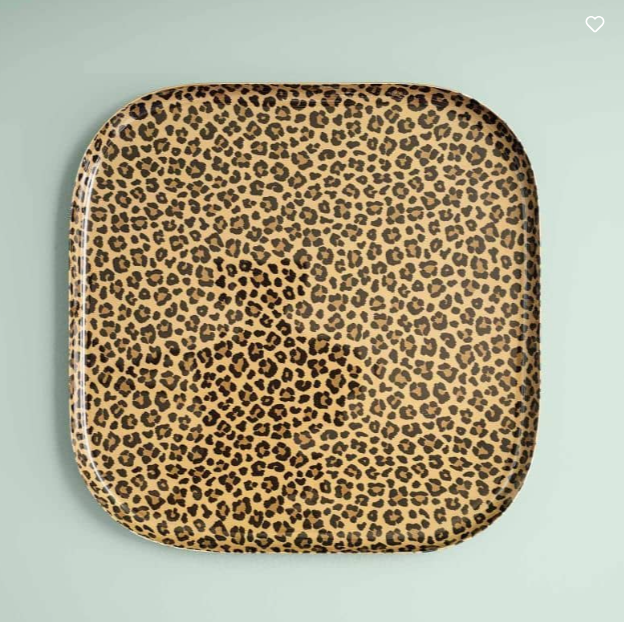 Grand plateau léopard carré