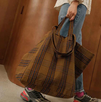Sac cabas tartan