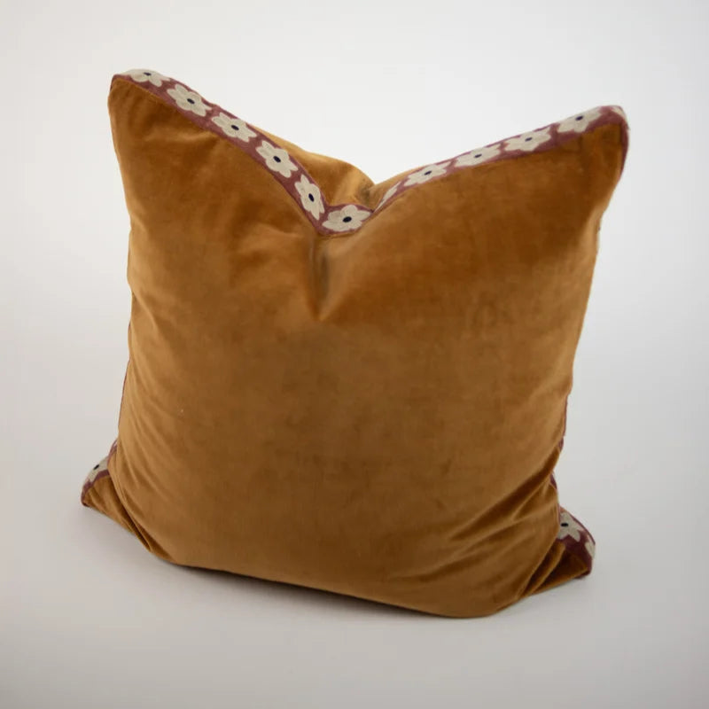 Coussin à Fleurs en coton