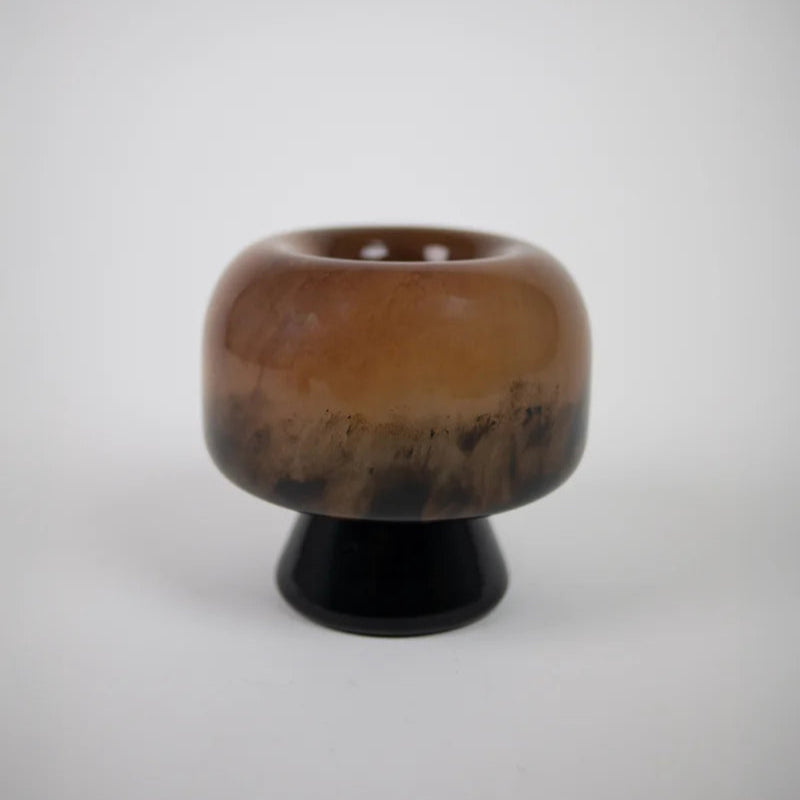 Vase tie&dye marron - S