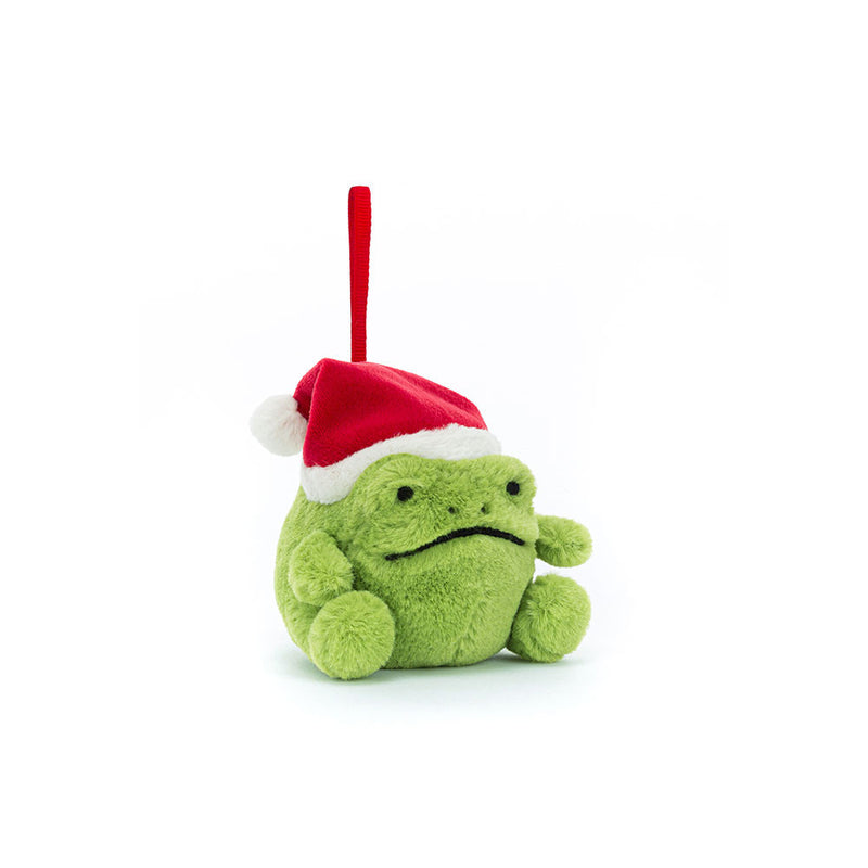 Peluche décoration de noël grenouille