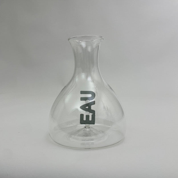 Carafe en verre "Eau"
