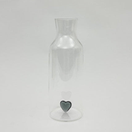 Carafe coeur vert