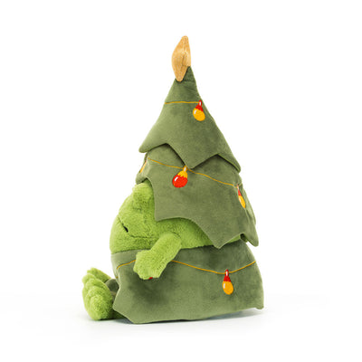 Peluche grenouille sapin de noël