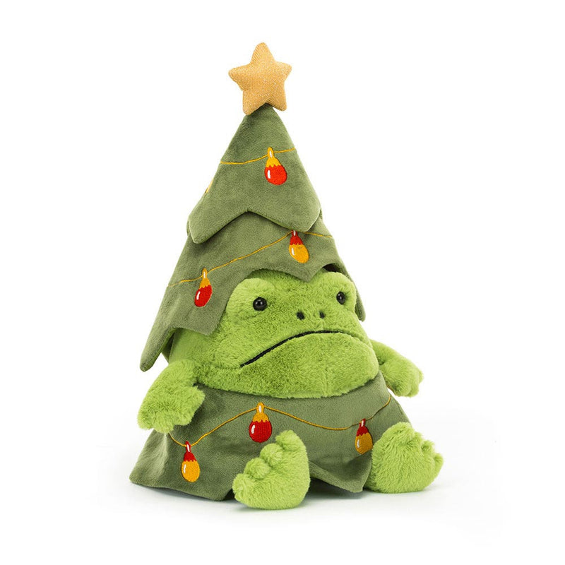 Peluche grenouille sapin de noël