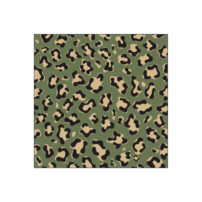Serviettes en papier léopard vert