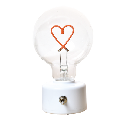 Petite lampe ampoule LED à message