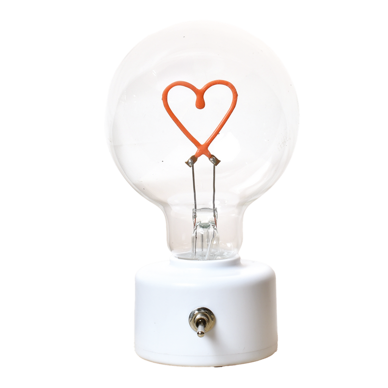 Petite lampe ampoule LED à message