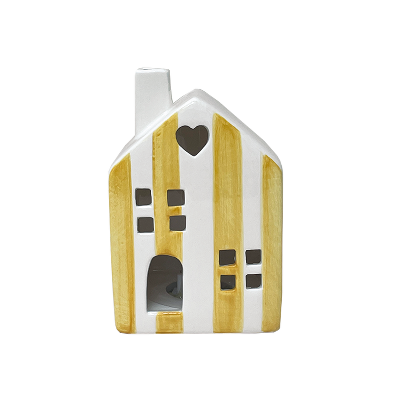 Petite maison rayée lumineuse
